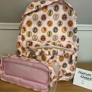 NWT Little Sunflower Shop Disney Princess Backpack and Pouch Set